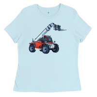 Baby Blue Telehandler Ladies Tee - LillyAllenDesigns