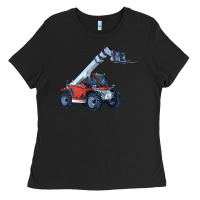 Black Telehandler Ladies Tee - LillyAllenDesigns