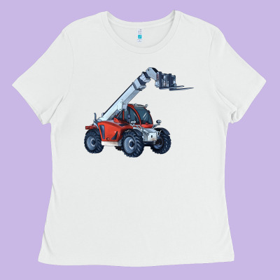 Telehandler Ladies Tee Designed By Lillyallendesigns
