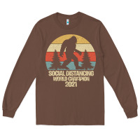 Chestnut Bigfoot Social Distancing World Champion Long Sleeve Tee - Bettercallsaul