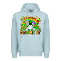 Blue Mist St. Patrick's Lucky and i gnome it Premium Hoodie - OliviaCreatesArt