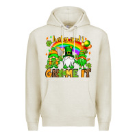 Oatmeal Heather St. Patrick's Lucky and i gnome it Premium Hoodie - OliviaCreatesArt