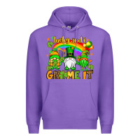 Purple St. Patrick's Lucky and i gnome it Premium Hoodie - OliviaCreatesArt