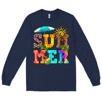 Navy summer Long Sleeve Tee - RanaPortraitStore