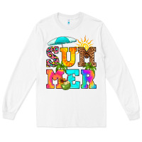 White summer Long Sleeve Tee - RanaPortraitStore