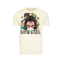 Vintage Arctic Western Cowgirl Braid Hair Vintage Tee - BundleAndBundleShop