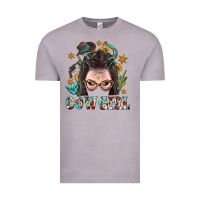 Vintage Zinc Western Cowgirl Braid Hair Vintage Tee - BundleAndBundleShop