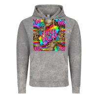 Cloud Rock Pride LGBTQ+ Proud Mom With Leoapard Patterns Vintage Hoodie - BundleAndBundleShop