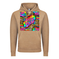 Vintage Coffee Pride LGBTQ+ Proud Mom With Leoapard Patterns Vintage Hoodie - BundleAndBundleShop
