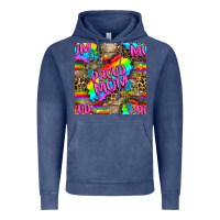 Vintage Denim Pride LGBTQ+ Proud Mom With Leoapard Patterns Vintage Hoodie - BundleAndBundleShop