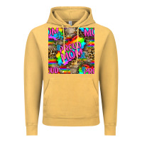 Vintage Mustard Pride LGBTQ+ Proud Mom With Leoapard Patterns Vintage Hoodie - BundleAndBundleShop