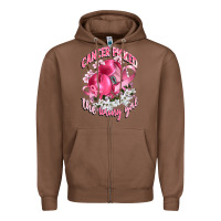 Chestnut cancer picked the wrong girl Zipper Hoodie - CowGirlArtShop