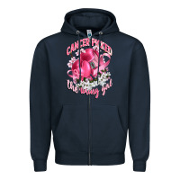 Navy cancer picked the wrong girl Zipper Hoodie - CowGirlArtShop