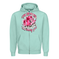 Seafoam cancer picked the wrong girl Zipper Hoodie - CowGirlArtShop