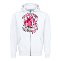 White cancer picked the wrong girl Zipper Hoodie - CowGirlArtShop