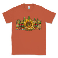 Copper Western Mom With Sunflower Classic Tee - BundleAndBundleShop