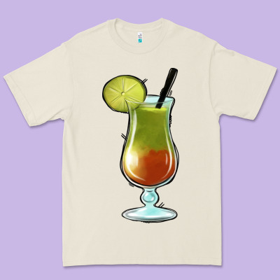 Margarita Glass Premium Tee Designed By Jasminsmagicworld