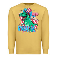 Antique Gold Red white rawr Premium Sweatshirt - FaDigitalArtStudio