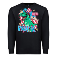Black Red white rawr Premium Sweatshirt - FaDigitalArtStudio