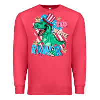 Cardinal Red white rawr Premium Sweatshirt - FaDigitalArtStudio