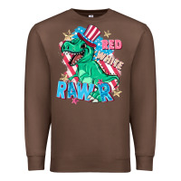 Chestnut Red white rawr Premium Sweatshirt - FaDigitalArtStudio