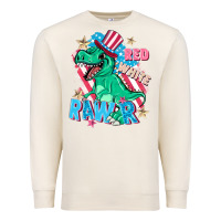 Sandshell Red white rawr Premium Sweatshirt - FaDigitalArtStudio