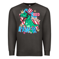 Smoke Red white rawr Premium Sweatshirt - FaDigitalArtStudio