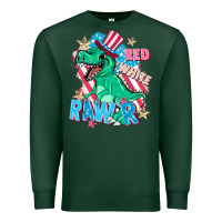 Sports Green Red white rawr Premium Sweatshirt - FaDigitalArtStudio