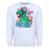 White Red white rawr Premium Sweatshirt - FaDigitalArtStudio