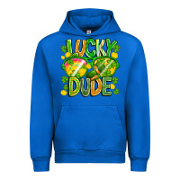 Cobalt Lucky Dude Urban Hoodie - CowhideDigitalArt