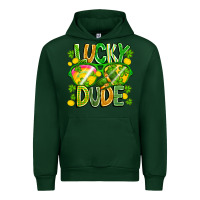 Forest Green Lucky Dude Urban Hoodie - CowhideDigitalArt