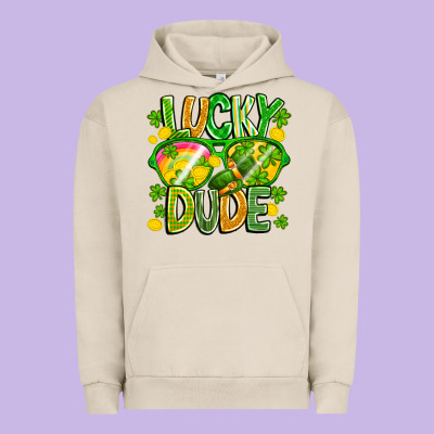 Lucky Dude Urban Hoodie Designed By Cowhidedigitalart