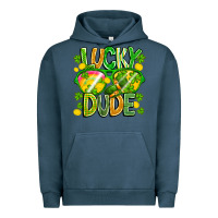 Pigment Midnight Navy Lucky Dude Urban Hoodie - CowhideDigitalArt
