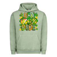 Pigment Oil Green Lucky Dude Urban Hoodie - CowhideDigitalArt