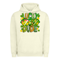 Pigment Pistachio Lucky Dude Urban Hoodie - CowhideDigitalArt