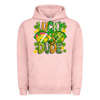 Pigment Salmon Lucky Dude Urban Hoodie - CowhideDigitalArt