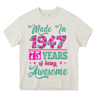 Cream made in 1947, 75 years of being awesome kopya Heavy Core Tee - Jasminsmagicworld