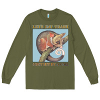 Army Green Let's Eat Trash & Get Hit By A Car Long Sleeve Tee - Bettercallsaul