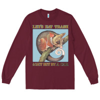 Burgundy Let's Eat Trash & Get Hit By A Car Long Sleeve Tee - Bettercallsaul