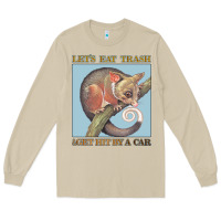 Mushroom Let's Eat Trash & Get Hit By A Car Long Sleeve Tee - Bettercallsaul