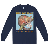Navy Let's Eat Trash & Get Hit By A Car Long Sleeve Tee - Bettercallsaul