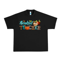 Black thankful teacher Urban Heavy Tee - BundleAndBundleShop