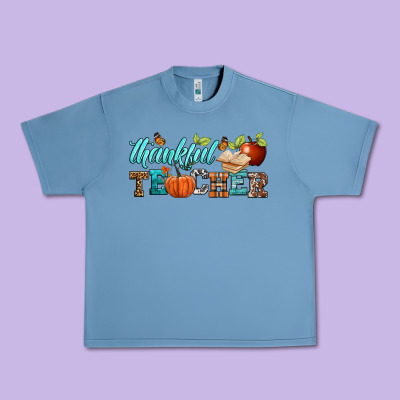 Thankful Teacher Urban Heavy Tee Designed By Bundleandbundleshop
