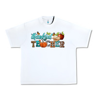 White thankful teacher Urban Heavy Tee - BundleAndBundleShop