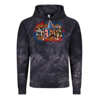 Cloud Black Patriotic Mama Vintage Hoodie - BundleAndBundleShop