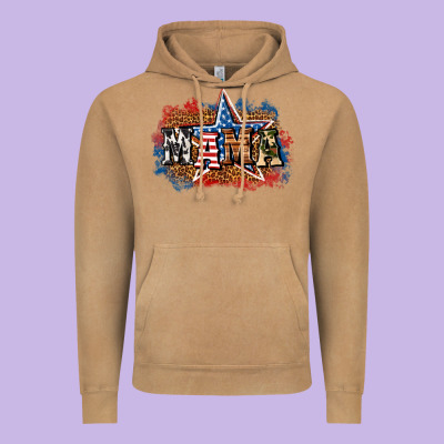 Patriotic Mama Vintage Hoodie Designed By Bundleandbundleshop