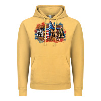 Vintage Mustard Patriotic Mama Vintage Hoodie - BundleAndBundleShop