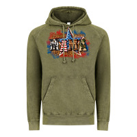 Vintage Olive Patriotic Mama Vintage Hoodie - BundleAndBundleShop