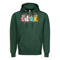 Love Easter Day Zipper Hoodie | Teevron