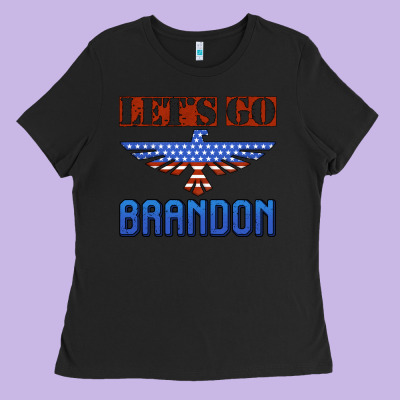 Let's Go Brandon Thunderbird Ladies Tee Designed By Jasminsmagicworld